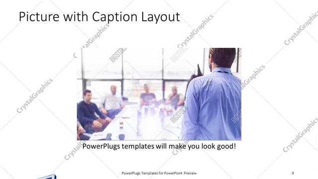Picture with Caption presentation slide layout