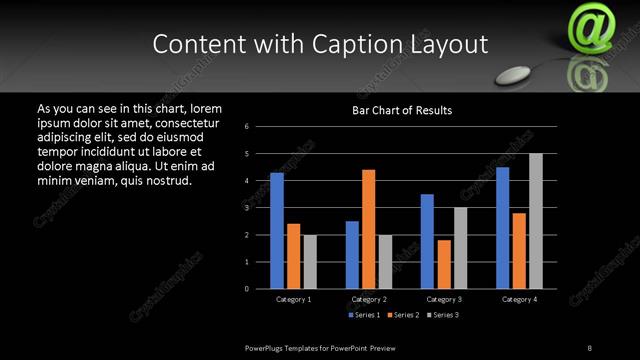 Content with Caption presentation slide layout