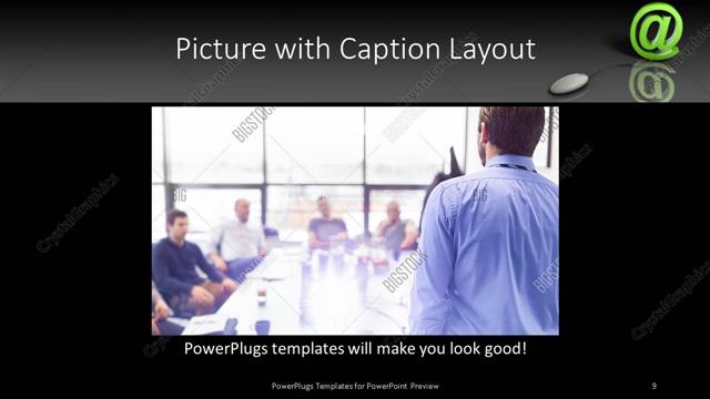 Picture with Caption presentation slide layout