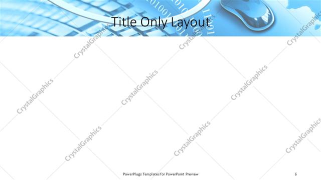 Title Only presentation slide layout