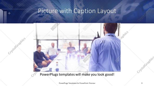 Picture with Caption presentation slide layout