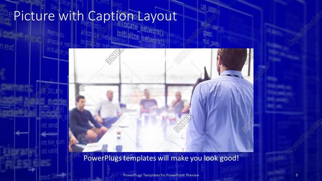 Picture with Caption presentation slide layout