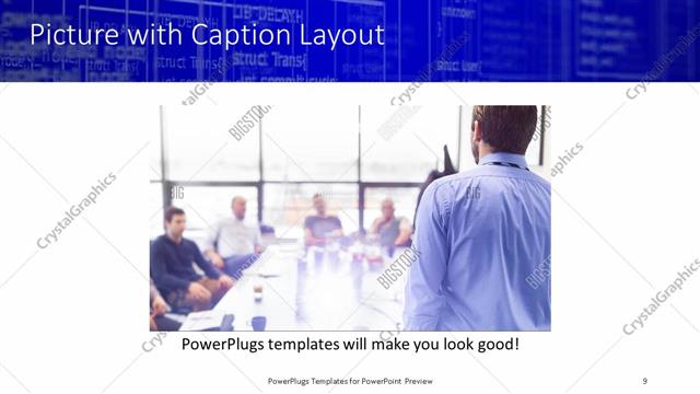 Picture with Caption presentation slide layout