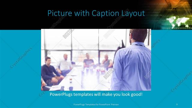 Picture with Caption presentation slide layout