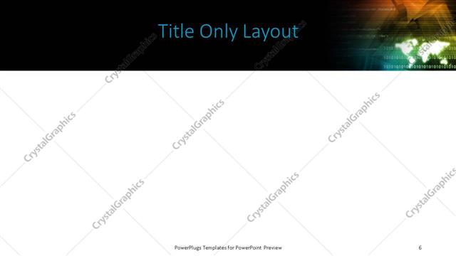 Title Only presentation slide layout