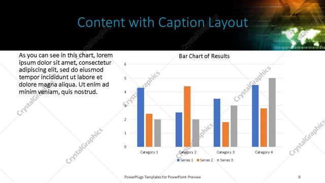 Content with Caption presentation slide layout