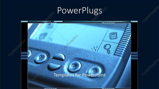  Presentation with related - A computer related machine with dark background