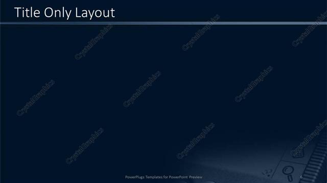 Title Only presentation slide layout