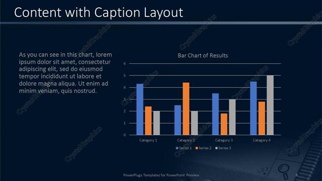 Content with Caption presentation slide layout