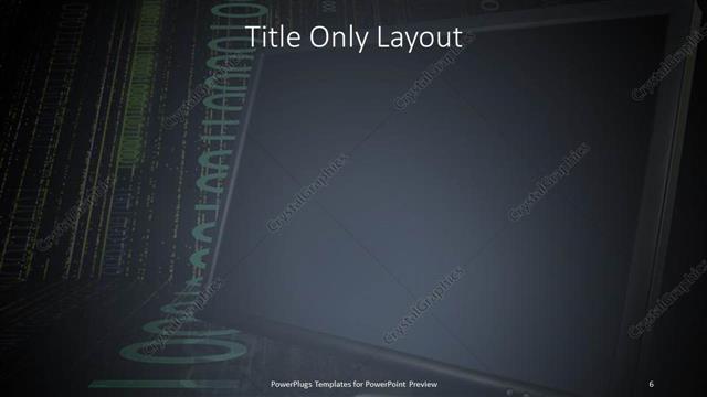 Title Only presentation slide layout