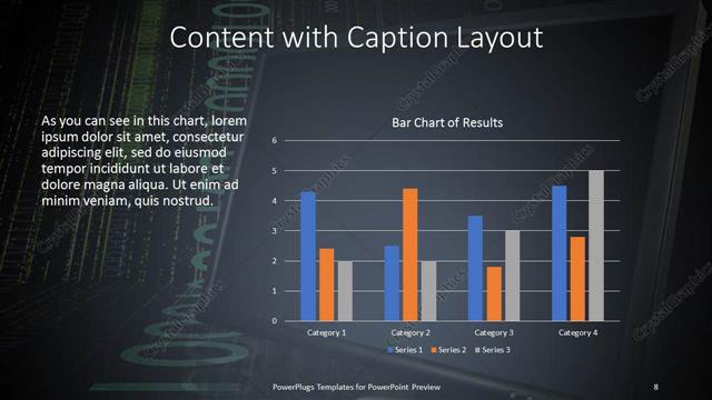 Content with Caption presentation slide layout