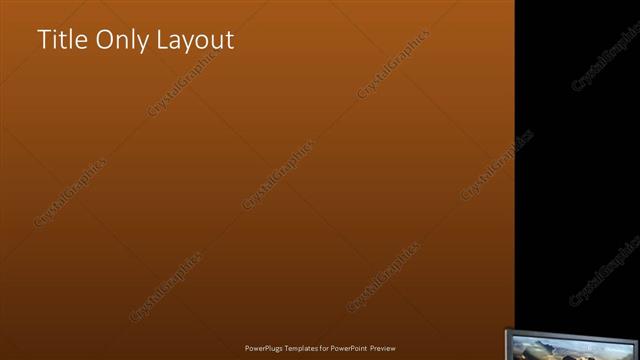 Title Only presentation slide layout