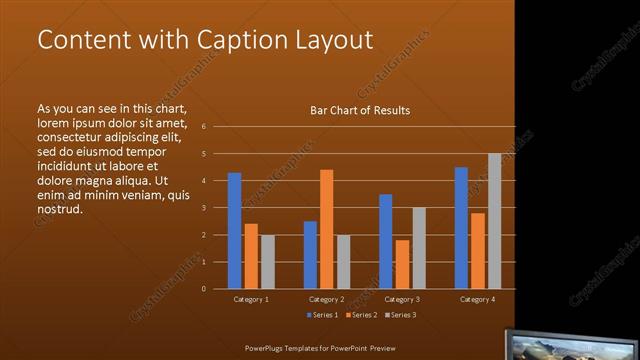 Content with Caption presentation slide layout