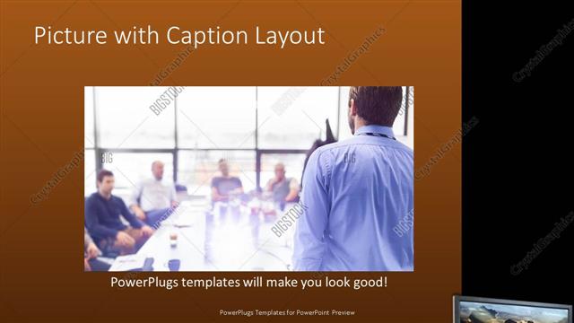 Picture with Caption presentation slide layout