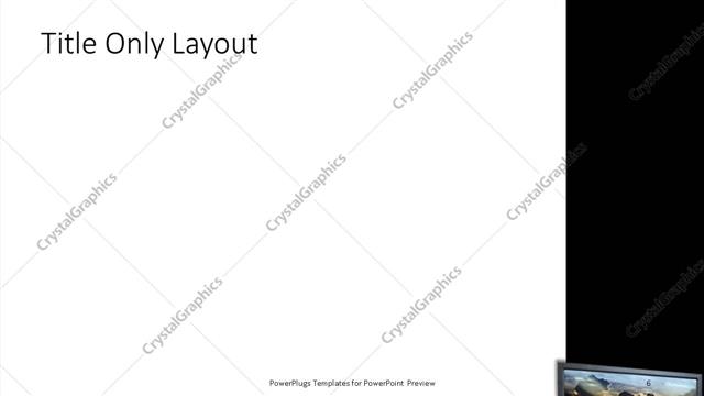 Title Only presentation slide layout