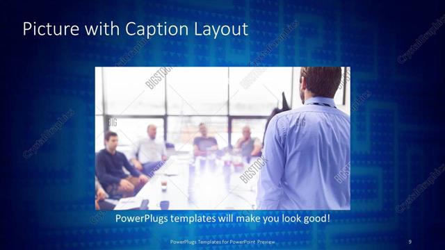 Picture with Caption presentation slide layout
