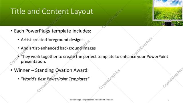 Title and Content presentation slide layout