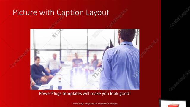 Picture with Caption presentation slide layout