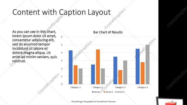 Content with Caption presentation slide layout