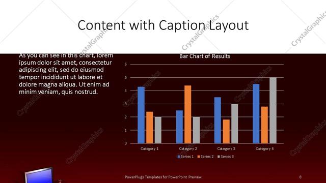 Content with Caption presentation slide layout