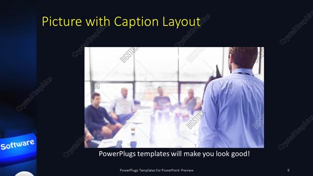Picture with Caption presentation slide layout