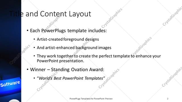 Title and Content presentation slide layout