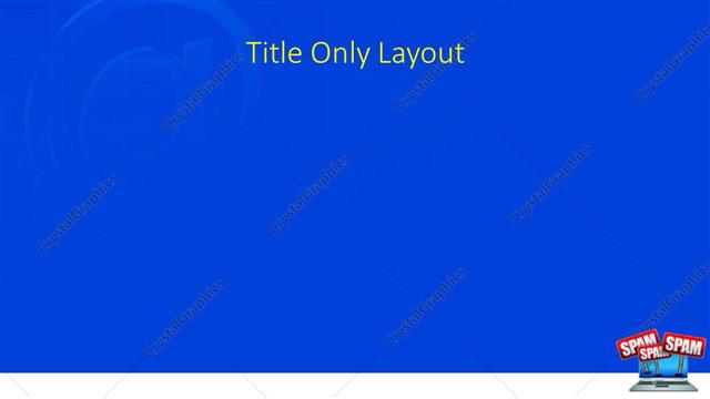 Title Only presentation slide layout