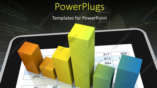  Presentation with financial analysis - Computer spreadsheet and charts to show the concept of modern tools for financial and market analysis