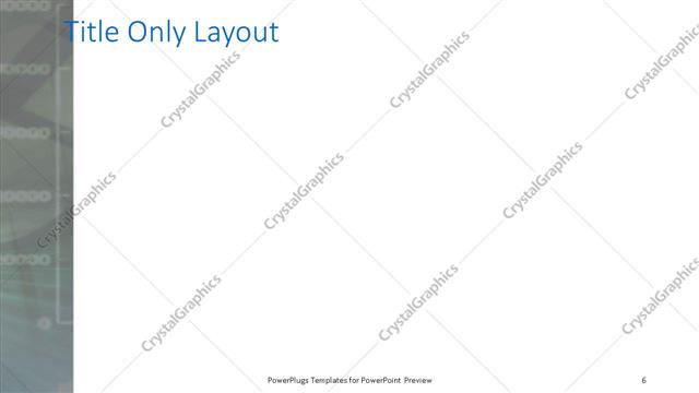 Title Only presentation slide layout