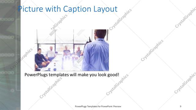Picture with Caption presentation slide layout