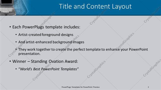 Title and Content presentation slide layout