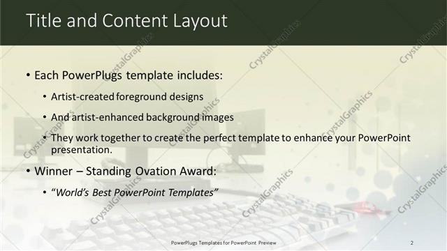 Title and Content presentation slide layout