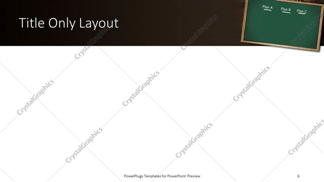 Title Only presentation slide layout