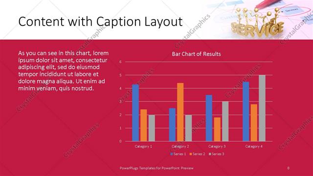 Content with Caption presentation slide layout
