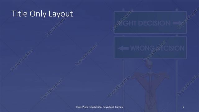 Title Only presentation slide layout