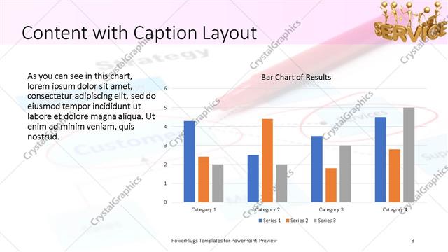 Content with Caption presentation slide layout