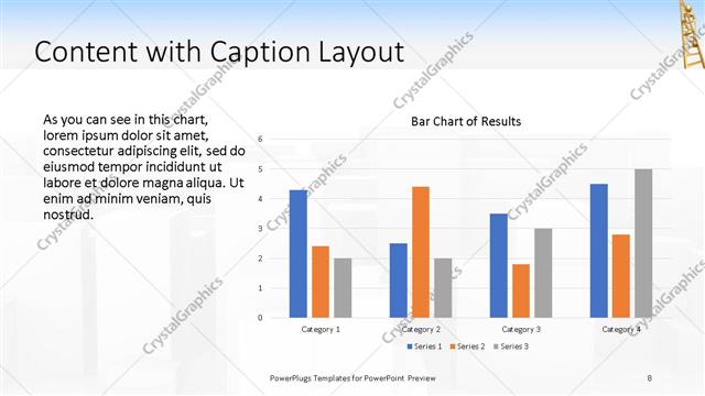 Content with Caption presentation slide layout