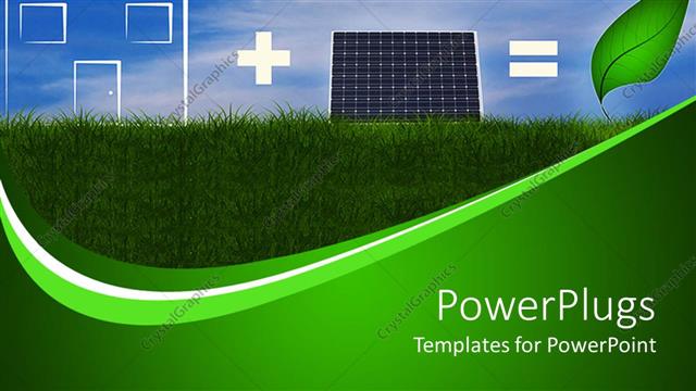  Presentation with solar - The concept of green energy related to solar panels