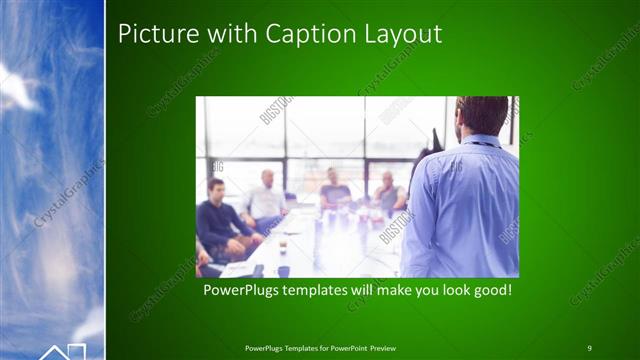 Picture with Caption presentation slide layout