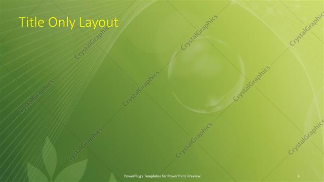Title Only presentation slide layout