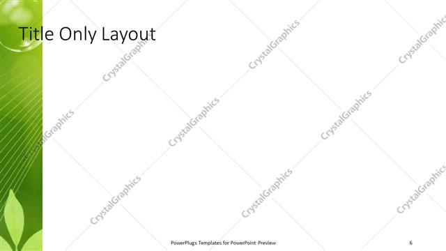 Title Only presentation slide layout