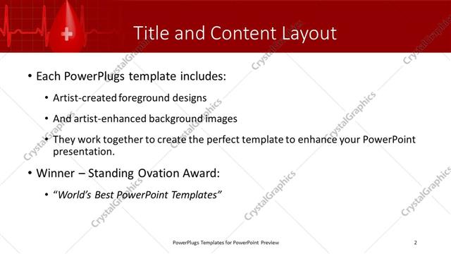 Title and Content presentation slide layout