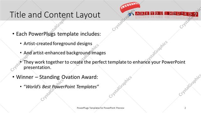 Title and Content presentation slide layout