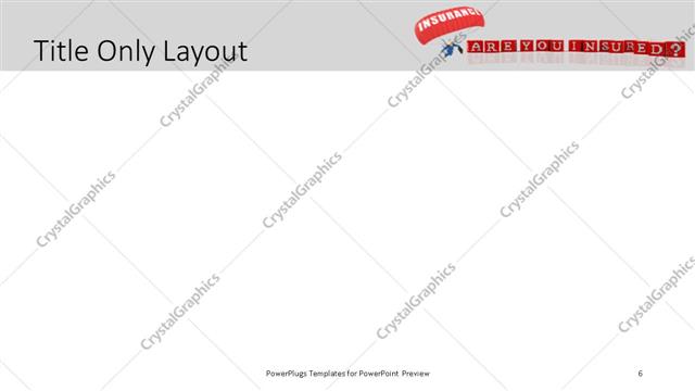 Title Only presentation slide layout