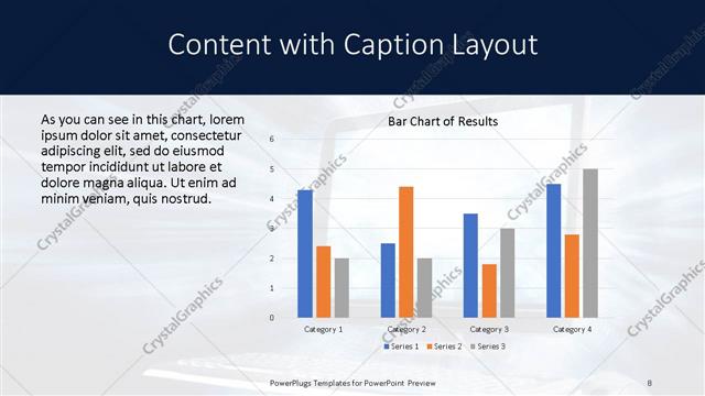 Content with Caption presentation slide layout