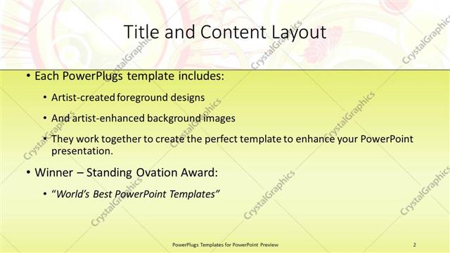 Title and Content presentation slide layout