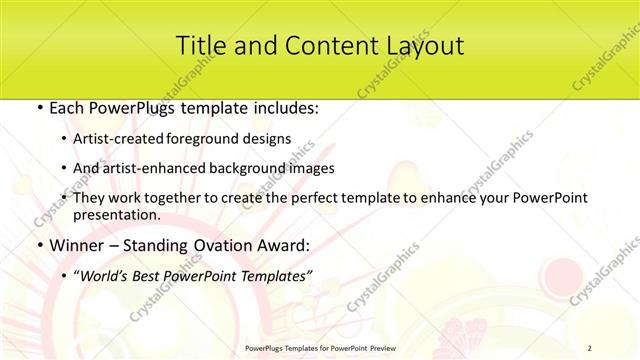 Title and Content presentation slide layout