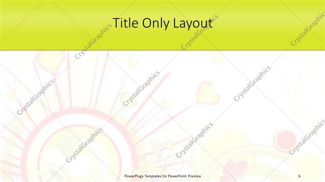 Title Only presentation slide layout