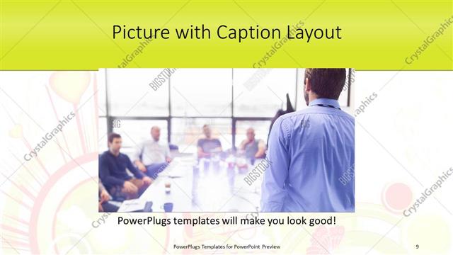 Picture with Caption presentation slide layout