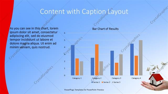 Content with Caption presentation slide layout